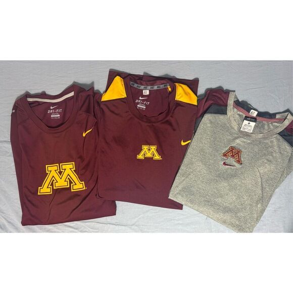 Nike Sleeveless Minnesota Gophers Football Team Issued Workout Gear XL/XXL LOT 3 - Picture 1 of 12